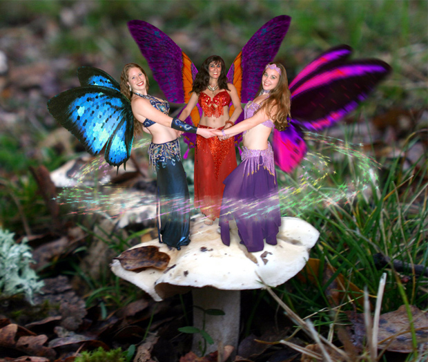 Belly Dancing Sacramento Fairies Daleela, Nyla and Zahra