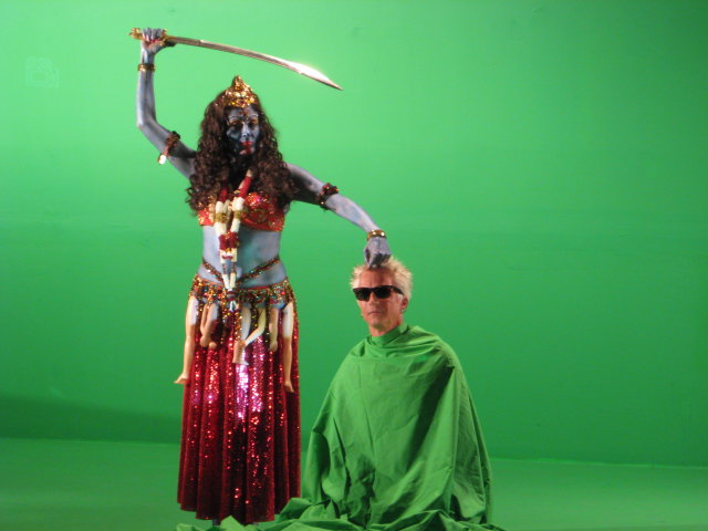 Daleela as Kali on the Set