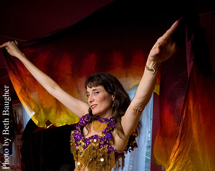 Daleela posing for Sacramento Magazine